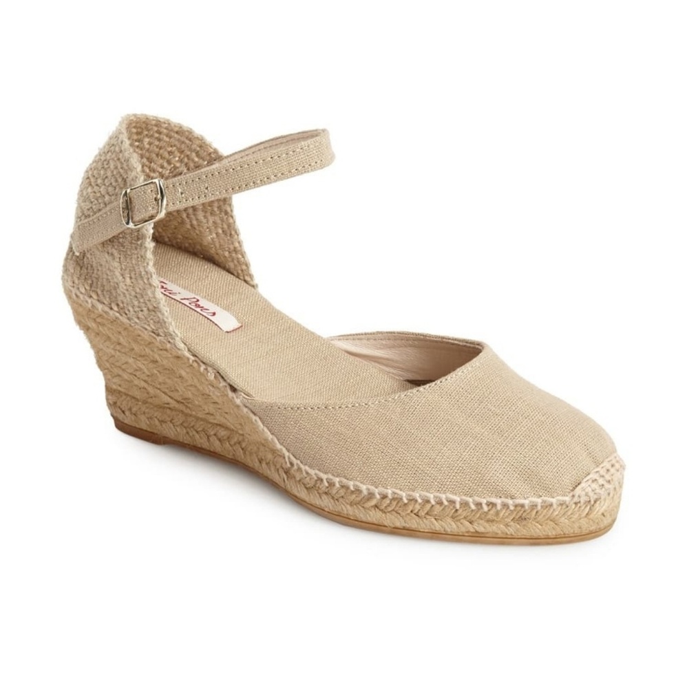 Toni Pons Caldes Linen Wedges Sandals